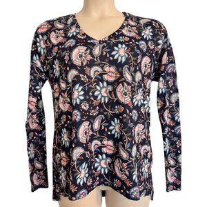 Smith & Quinn Long Sleeve Print Top Size Small Long Sleeve Shirt NWOT Oversized